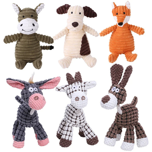 SnuggleBark – Squeaky Plush Animal Toy for Dogs